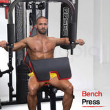Weightlifting Machines & Racks: PROFLEX Home Gym Exercise Machine Fitness Equipment Weight Bench Press Set 148lbs