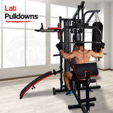 Weightlifting Machines & Racks: PROFLEX Home Gym Exercise Machine Fitness Equipment Weight Bench Press Set 148lbs