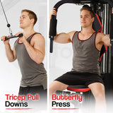 Weightlifting Machines & Racks: PROFLEX Home Gym Exercise Machine Fitness Equipment Weight Bench Press Set 148lbs