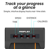 Treadmills: PROFLEX Electric Walking Pad Under Desk Treadmill, Remote Control, Compact Foldable Size, Tablet Holder, LCD Display, Walk or Light Jog