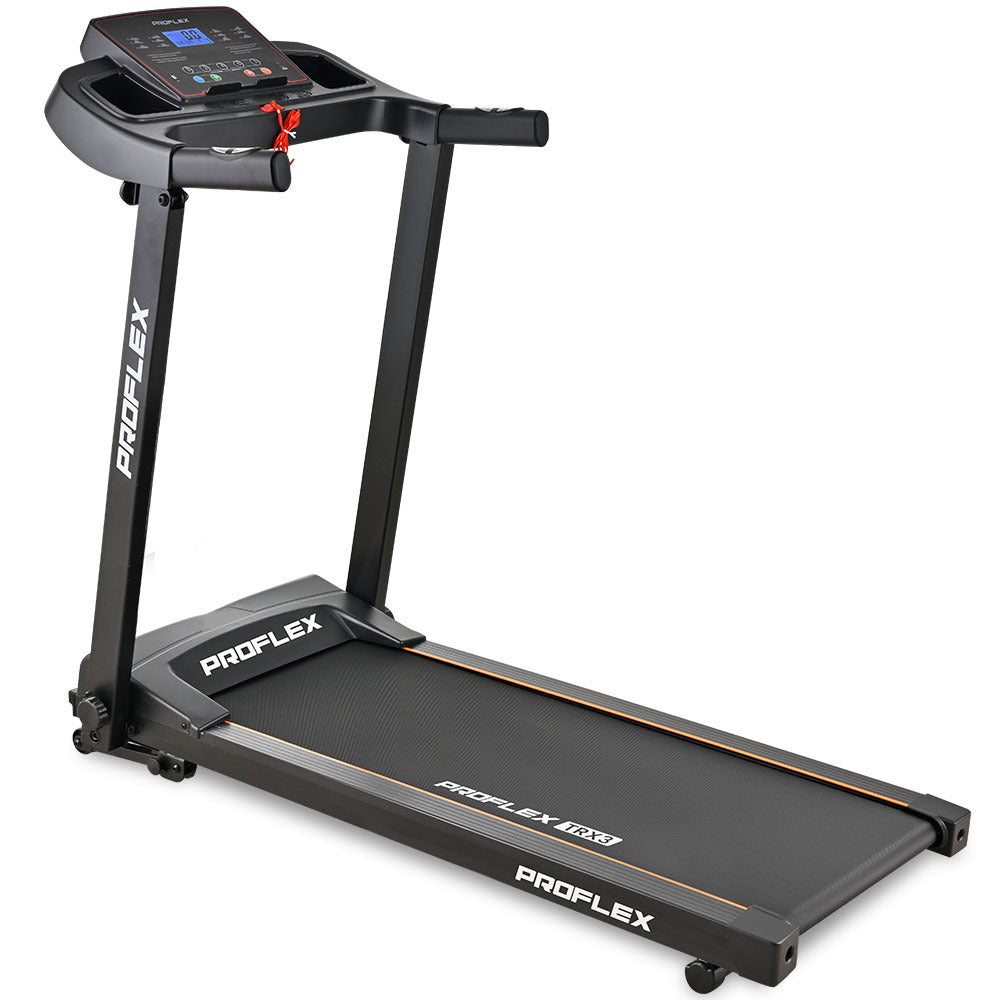 Treadmills: PROFLEX TRX3 Electric Treadmill, Compact Size, Foldable, USB/MP3, Pulse Sensors
