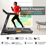 Treadmills: Proflex TRX9s Electric Treadmill, Large Size, 450mm Belt, 10-inch display, Foldable, Suspension, Auto Incline, WiFi, Bluetooth, Pulse Sensors