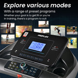 Treadmills: Proflex TRX9s Electric Treadmill, Large Size, 450mm Belt, 10-inch display, Foldable, Suspension, Auto Incline, WiFi, Bluetooth, Pulse Sensors