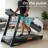 Treadmills: Proflex TRX9s Electric Treadmill, Large Size, 450mm Belt, 10-inch display, Foldable, Suspension, Auto Incline, WiFi, Bluetooth, Pulse Sensors
