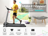 Treadmills: PROFLEX Treadmill Bluetooth Running Machine Foldable Compact Small Home Electric