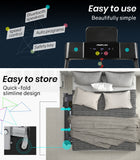 Treadmills: PROFLEX Treadmill Bluetooth Running Machine Foldable Compact Small Home Electric