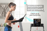 Treadmills: PROFLEX Treadmill Bluetooth Running Machine Foldable Compact Small Home Electric