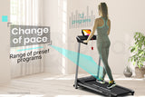Treadmills: PROFLEX Treadmill Bluetooth Running Machine Foldable Compact Small Home Electric