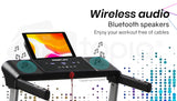 Treadmills: PROFLEX Treadmill Bluetooth Running Machine Foldable Compact Small Home Electric