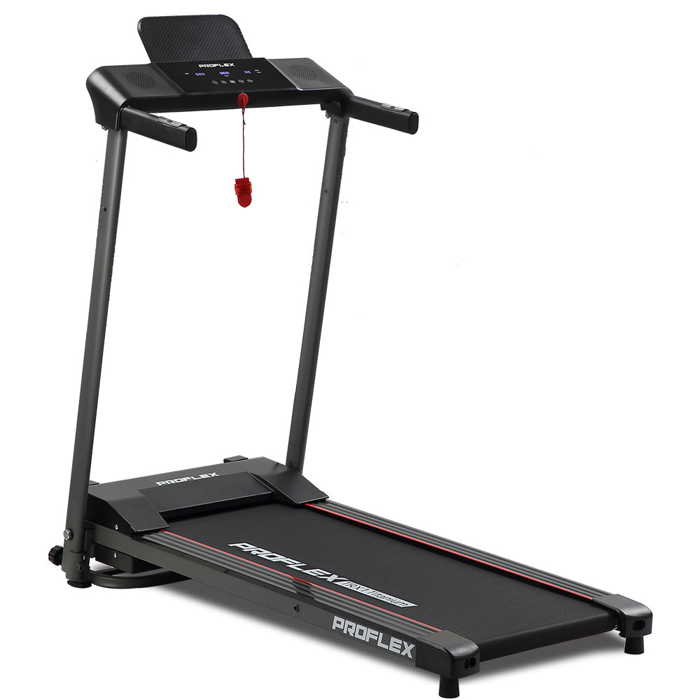 Treadmills: PROFLEX Treadmill Bluetooth Running Machine Foldable Small Compact Home Electric