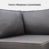 Outdoor Sofas & Lounge Sets: LONDON RATTAN 1 Seater Outdoor Corner Modular Lounge Chair, Grey