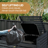 Sheds: PlantCraft Double Wood Wheelie Bins Storage Shed, 2 Door Garbage Rubbish Bin Enclosure