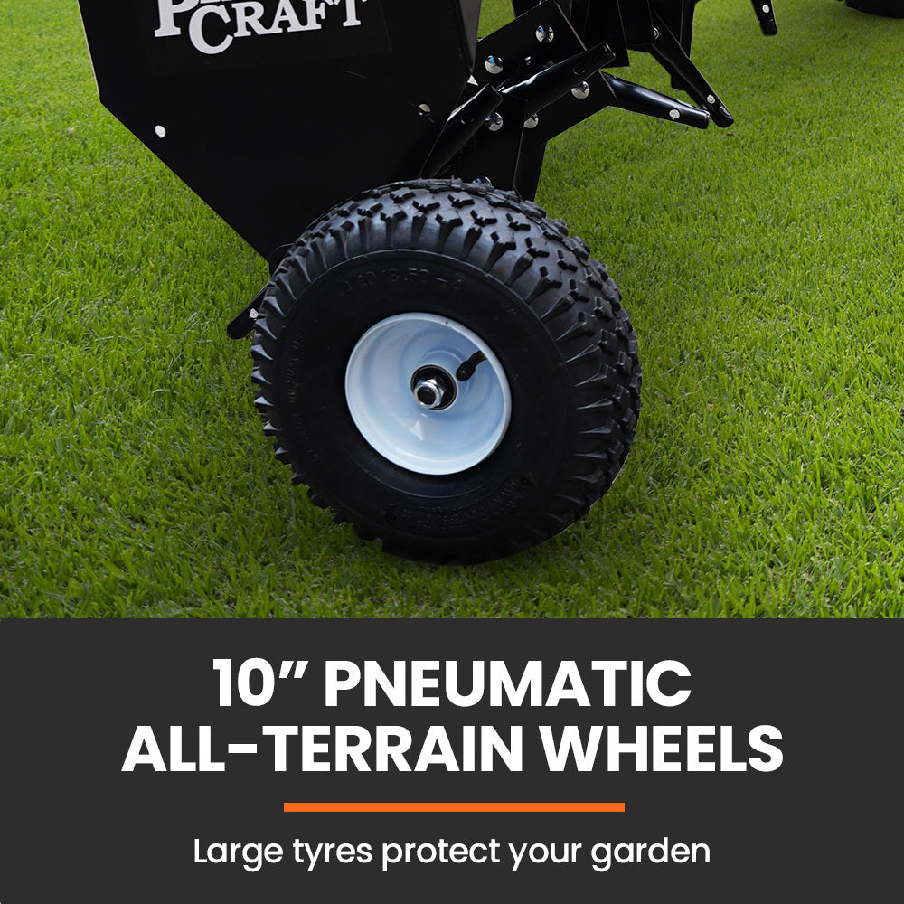 Lawn Rollers: PlantCraft Tow Behind Plug Lawn Aerator 1m (40") Wide, Universal Hitch for Ride on Mower, Garden Tractor