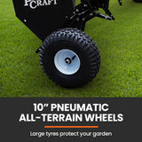 Lawn Rollers: PlantCraft Tow Behind Plug Lawn Aerator 1m (40") Wide, Universal Hitch for Ride on Mower, Garden Tractor