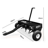 Lawn Rollers: PlantCraft Tow Behind Plug Lawn Aerator 1m (40") Wide, Universal Hitch for Ride on Mower, Garden Tractor