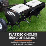 Lawn Rollers: PlantCraft Tow Behind Plug Lawn Aerator 1m (40") Wide, Universal Hitch for Ride on Mower, Garden Tractor
