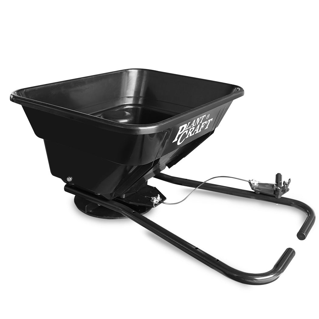 Spreaders & Wheelbarrows: PLANTCRAFT Spreader 12V 36kg 30L Lawn Seed Fertiliser, for ATV, Ride on Mower, with Rain Cover