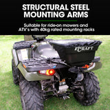 Spreaders & Wheelbarrows: PLANTCRAFT Spreader 12V 36kg 30L Lawn Seed Fertiliser, for ATV, Ride on Mower, with Rain Cover