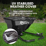 Spreaders & Wheelbarrows: PLANTCRAFT Spreader 12V 36kg 30L Lawn Seed Fertiliser, for ATV, Ride on Mower, with Rain Cover