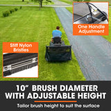 Gardening Tools: PlantCraft Lawn Sweeper 48" Wide, Tow Behind Leaf and Grass Clipping Collector, Universal Hitch for Ride on Mower, Garden Tractor