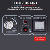 GENPOWER 6.5kW Peak 5kW Rated Diesel Inverter Commercial Generator, Electric Key Start, 2 x 15A, RCD Safety Switch, Wheels, Worksite, Home Backup