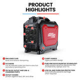 Batteries & Generators: GENPOWER 2.3kW Peak 1.8kW Inverter Generator, 2x15A, 12V, USB, Portable, Petrol, Camping, Home Backup