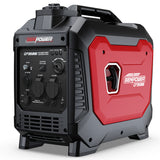 Batteries & Generators: GENPOWER 3.5kW Peak 3kW Enclosed Inverter Generator, 2x15A, 12V, USB, Portable, Compact, Camping, Backup