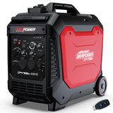 Batteries & Generators: GENPOWER 4.7kW Peak 3.8kW Inverter Generator, Push Button & Remote Start, Portable w/ Wheels, Camping, Backup, Mobile A/C