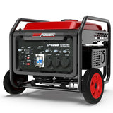 Batteries & Generators: GENPOWER 6kW Peak 5kW Open Frame Inverter Generator, 3x15A, 15L Tank, Wheels, RCD, Portable, Backup