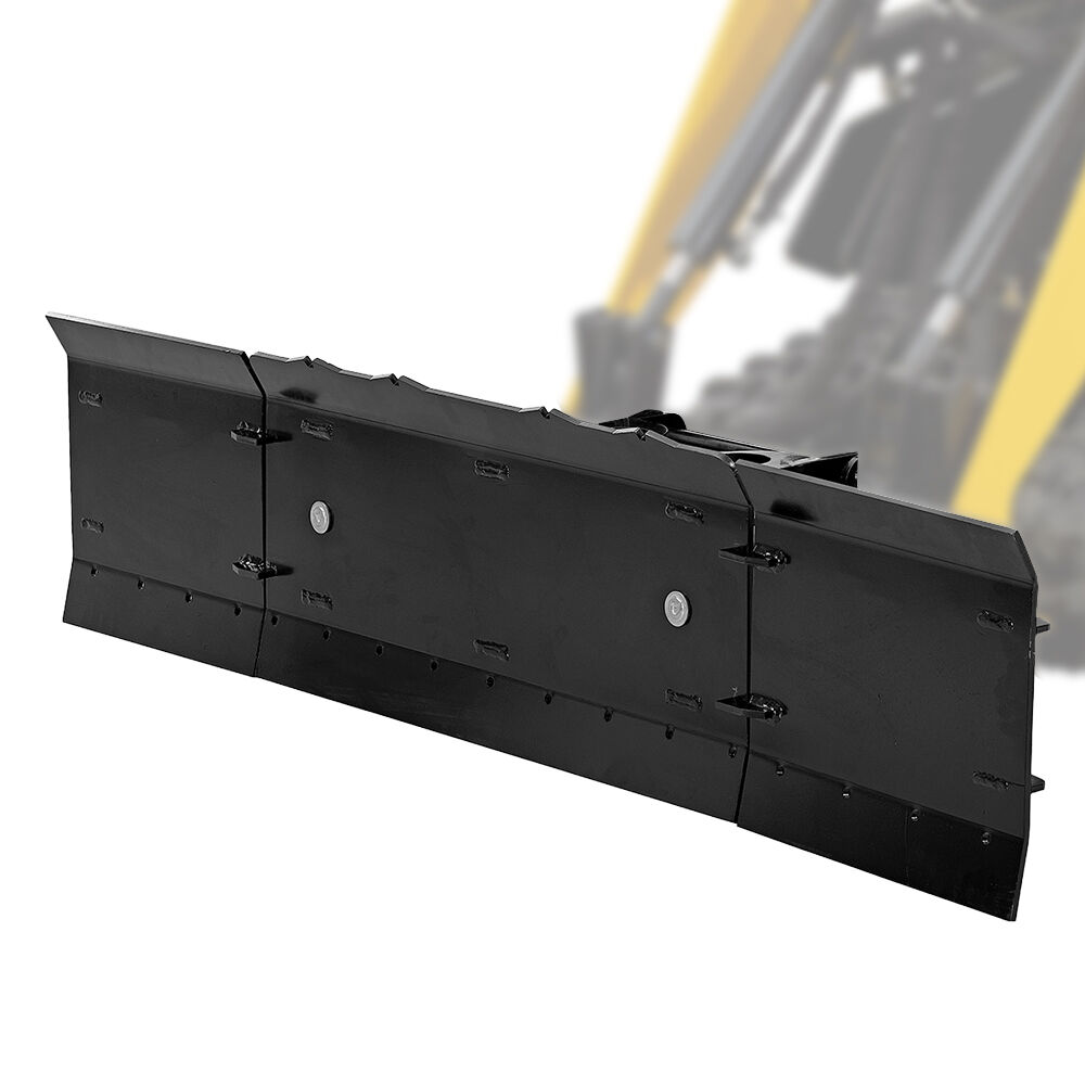 Outdoor Power Equipment: BAUMR-AG Plow Blade Accessory for BSR5000 Mini Loader Skid Steer, 84cm Centre Plough Blade 2 x 40cm Extensions, Quick Connect