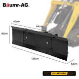 Outdoor Power Equipment: BAUMR-AG Plow Blade Accessory for BSR5000 Mini Loader Skid Steer, 84cm Centre Plough Blade 2 x 40cm Extensions, Quick Connect