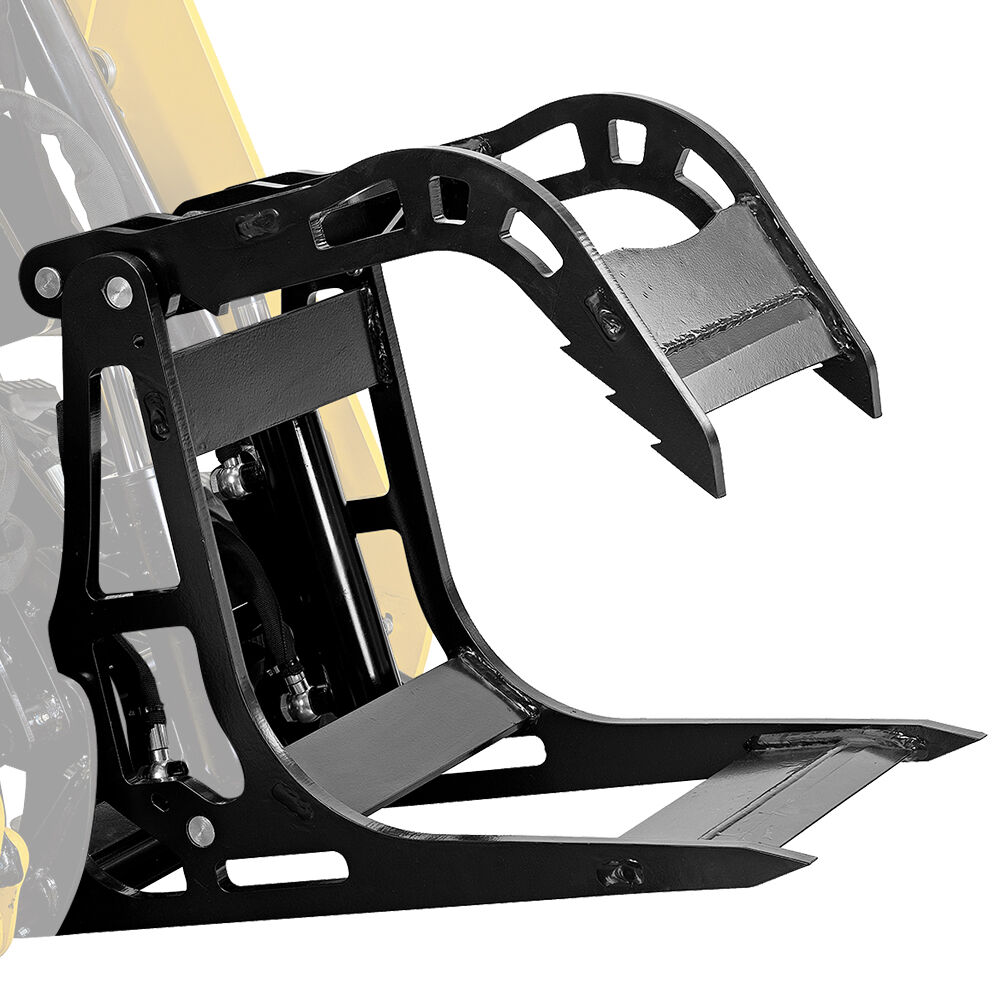 Outdoor Power Equipment: BAUMR-AG Stump Bucket Grapple Fork Accessory for BSR5000 Mini Loader Skid Steer, Quick Connect Hydraulics, for Moving Logs, Scrap