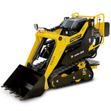 Outdoor Power Equipment: BAUMR-AG BSR5000 Mini Loader Skid Steer, with Bucket, 10hp OHV 4-Stroke Petrol Engine, 200kg Rated Operating Capacity