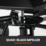 Spreaders & Wheelbarrows: PlantCraft 160L Tow Behind Broadcast Seed and Fertiliser Spreader, 158kg Load, Heavy Duty