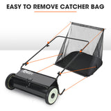 Gardening Tools: PlantCraft Push Lawn Sweeper, 26" Wide Leaf and Grass Clipping Collector