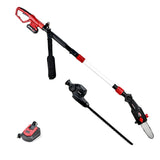 Chainsaws: BAUMR-AG 20V SYNC Cordless Pole Saw & Hedge Trimmer Combo, 8 inch Chainsaw Pruner, Telescopic Handle, with Battery and Charger Kit