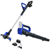Outdoor Power Equipment: POWERBLADE 20V Leaf Blower & Line Trimmer / Edger Combo, Kit with 4.0Ah Battery & Fast Charger