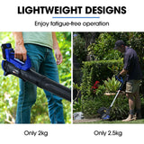 Outdoor Power Equipment: POWERBLADE 20V Leaf Blower & Line Trimmer / Edger Combo, Kit with 4.0Ah Battery & Fast Charger