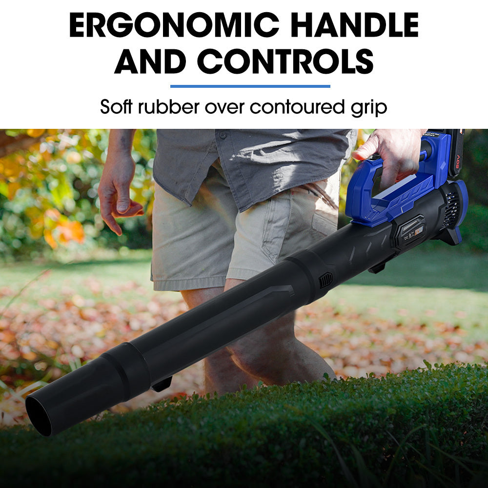 Outdoor Power Equipment: POWERBLADE 20V Leaf Blower & Line Trimmer / Edger Combo, Kit with 4.0Ah Battery & Fast Charger
