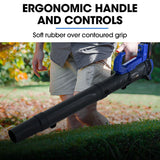 Outdoor Power Equipment: POWERBLADE 20V Leaf Blower & Line Trimmer / Edger Combo, Kit with 4.0Ah Battery & Fast Charger