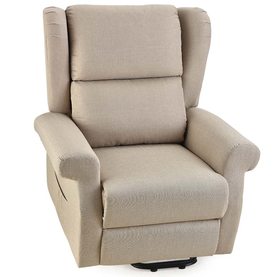 Massage Chairs: FORTIA Electric Recliner Lift Heat Chair for Elderly, Massage, Heat Therapy, Aged Care, Beige