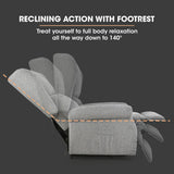 Massage Chairs: FORTIA Electric Recliner Lift Heat Chair for Elderly, Massage, Heat Therapy, Aged Care, Grey