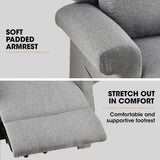 Massage Chairs: FORTIA Electric Recliner Lift Heat Chair for Elderly, Massage, Heat Therapy, Aged Care, Grey