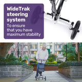 Mobility & Accessibility: EQUIPMED Knee Scooter Walker, Disc Brake - Suspension Bag - Broken Leg Ankle Foot Mobility - Crutches Alternative -