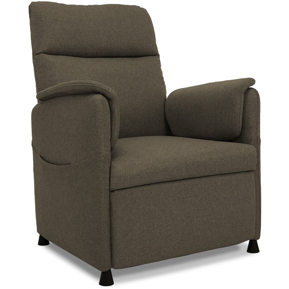 Arm Chairs & Recliners: FORTIA Electric Armchair Recliner, Single Fabric Chair, Biege