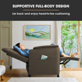 Arm Chairs & Recliners: FORTIA Electric Armchair Recliner, Single Fabric Chair, Biege