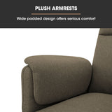 Arm Chairs & Recliners: FORTIA Electric Armchair Recliner, Single Fabric Chair, Biege