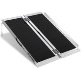 Mobility & Accessibility: EQUIPMED 91cm Portable Folding Aluminium Access Ramp, 272kg Rated, Black Ultra-Grip, for Wheelchair, Mobility Scooter