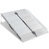 Mobility & Accessibility: EQUIPMED 91cm Portable Folding Aluminium Access Ramp, 272kg Rated, for Wheelchair, Mobility Scooter, Rollator