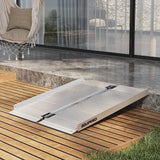 Mobility & Accessibility: EQUIPMED 91cm Portable Folding Aluminium Access Ramp, 272kg Rated, for Wheelchair, Mobility Scooter, Rollator